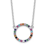 Sterling Silver- Austrian Crystal Necklace