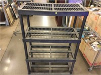 Plastic Shelving - approx. 5ft tall