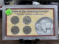 LOT OF 4 BUFFALO NICKELS / COINS OF THE AMER FRON