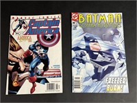 Capt. America & Batman comic books