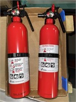Fire extinguishers (2) w/ mounting brackets