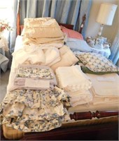 Very large Qty of bed linens: William and Mary