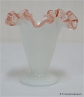 1940's Fenton Rose Crest 4 1/2" Vase