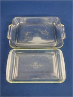 Anchor Hocking & Pyrex clear baking dishes, they