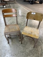 2 kids school chairs