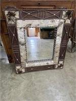 Very nice framed mirror 29"W x 34"H