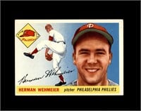 1955 Topps #29 Herman Wehmeier EX to EX-MT+