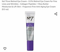 MSRP $15 No7 Retinol Cream