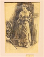 HB Mason Drawing of Woman