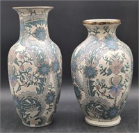 (L) Andrea Decorative Vases. 14 inch largest