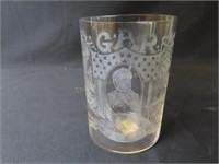 1800's Grand Army Republic Souvenir Glass- 3.75"T