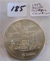 1973 Montreal Olympics Silver Ten Dollars Coin