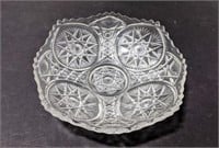 Vintage Glass Dish, Approx 10" dia