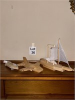 Wooden Planes & Boats