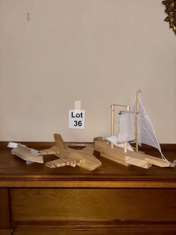 Wooden Planes & Boats