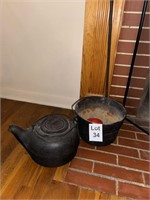 Cast Iron Kettle & Bucket