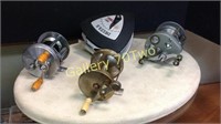 Selection of vintage fishing reels-includes
