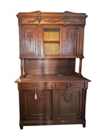French Cabinet / Buffet with Nouveau Hardware