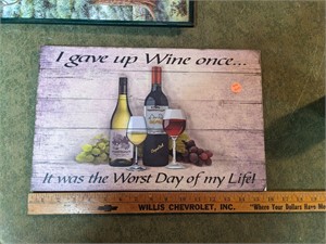 Gave up on Wine Sign