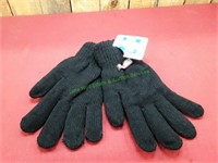 Thermal Energy Knit Black Gloves L-XL