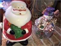Santa Cookie Jar ~ Snowman & Misc Decor