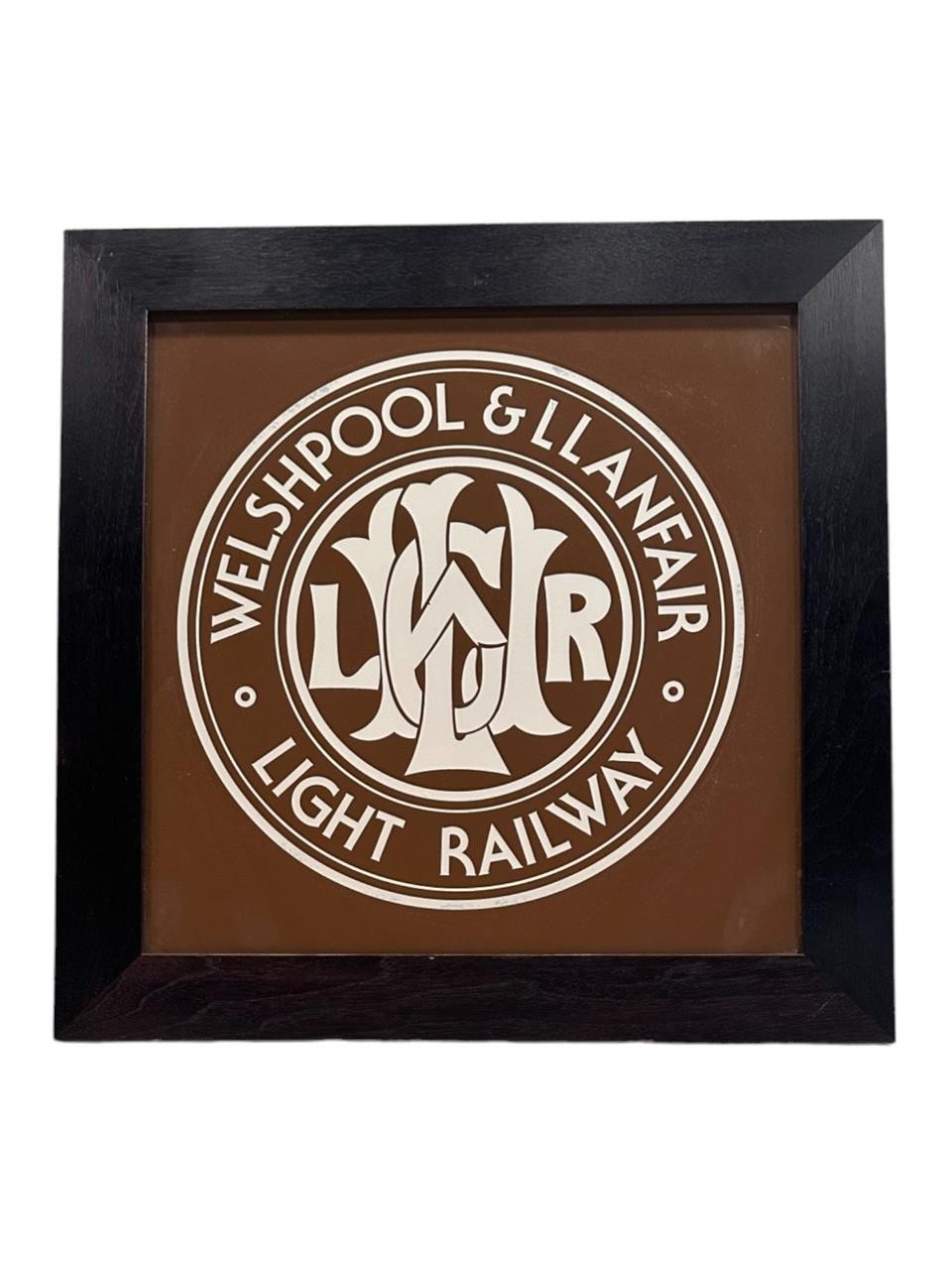 Framed Railway Transfer on Glass