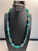.925 Jay King Green Chalcedony Necklace