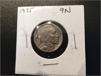 1935 9N Buffalo Nickel