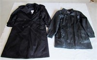 Liz Baker size XL leather & Worthington 16W coats