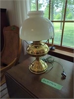 Brass Table Lamp, Eye Cups, Etc