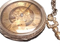 Vintage Hampden WM McKinley Pocket Watch Silver