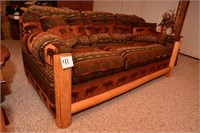 NORTHWOODS LOG HIDE-A-BED COUCH