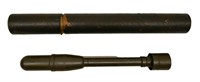 WWII Inert M6A3C Bazooka Round and M87 Container