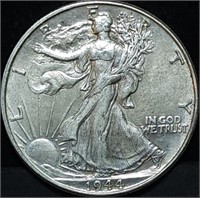 1944 Walking Liberty Silver Half Dollar High