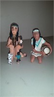 Outsider Art Sculptures Indian Family