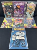 (7) Retro 1980s Marvel Wolverine Comicbooks