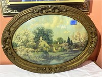 Antique Bubble Glass Framed Print