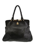 Marc Jacobs Leather Suede Lining Top Handle Bag