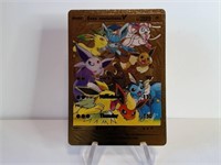 Pokemon Card Rare Gold Eevee Evolutions V