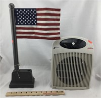 Waving Musical Flag & Sunbeam Electric Heater