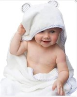 2x Organic Cotton Hooded Baby Towel- Bear 

New