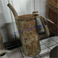 Oil pitcher w/ stopper, rusted