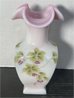 VINTAGE FENTON SPECIAL ORDER ROSALENE BERRIES AND