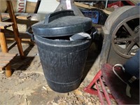 Gott Lidded Trash Can with Camping Supplies