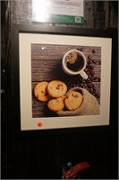 (4) Framed Coffee Photos