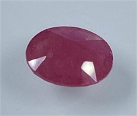 Certified 10.64 Cts Natural Ruby