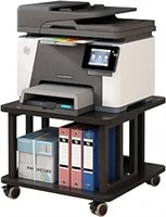 Mobile Printer Stand With 2-tier And Under-desk