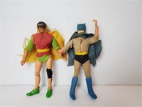 Vintage 1960's Batman & Robin Action Figures