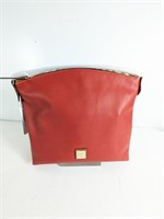 Dooney & Bourke Red Pebble Leather Shoulder Bag