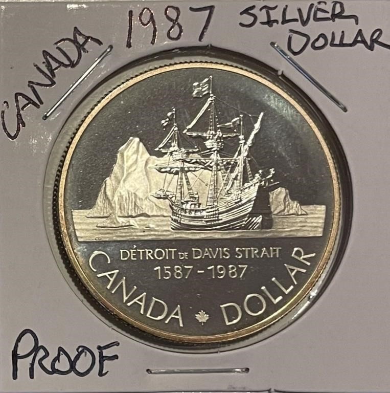 Canada 1987 PROOF Silver Dollar